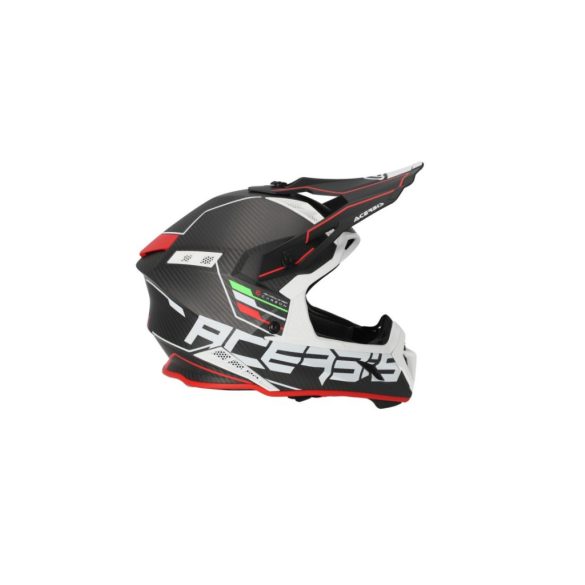ACERBIS MX HELMET STEEL CARBON H-22-06 - BLACK/RED - S