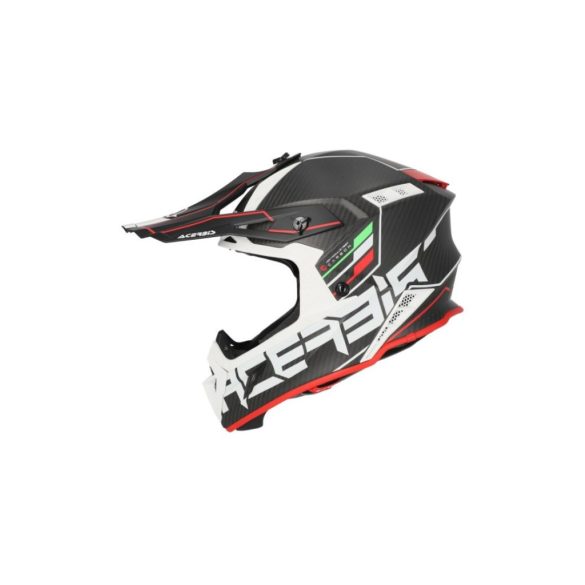 ACERBIS MX HELMET STEEL CARBON H-22-06 - BLACK/RED - S