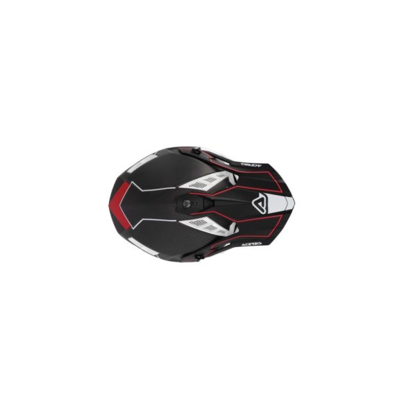 ACERBIS MX HELMET STEEL CARBON H-22-06 - BLACK/RED - S