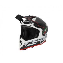 Acerbis cross sisak -Steel Carbon 22-06 – fekete/piros