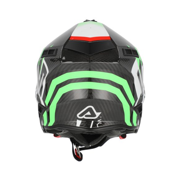 Acerbis cross sisak -Steel Carbon 22-06 – zöld/piros