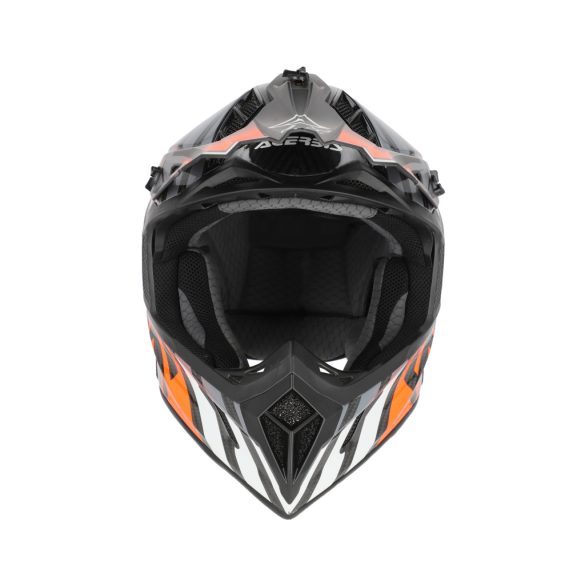 Acerbis cross sisak -Steel Carbon 22-06 – fekete/fluo narancs