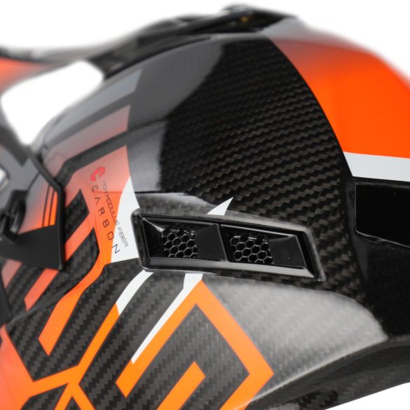 Acerbis cross sisak -Steel Carbon 22-06 – fekete/fluo narancs