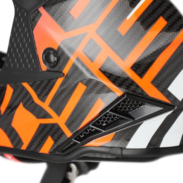 Acerbis cross sisak -Steel Carbon 22-06 – fekete/fluo narancs
