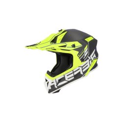ACERBIS MX HELMET STEEL CARBON H-22-06 - FLUO YELLOW/BLACK