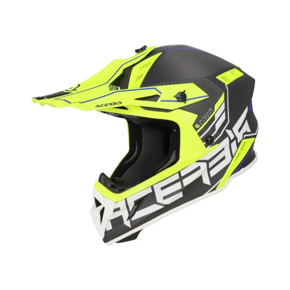 Acerbis cross sisak -Steel Carbon 22-06 – fluo sárga/fekete