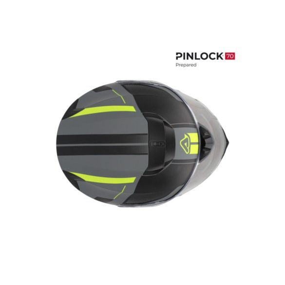 ACERBIS ROAD HELMET SEREL FLIP UP 22-06 - BLACK/YELLOW - XS