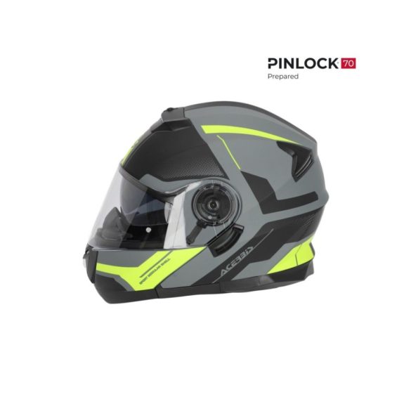 HELMET SEREL FLIP UP 22/06 - BLACK/YELLOW
