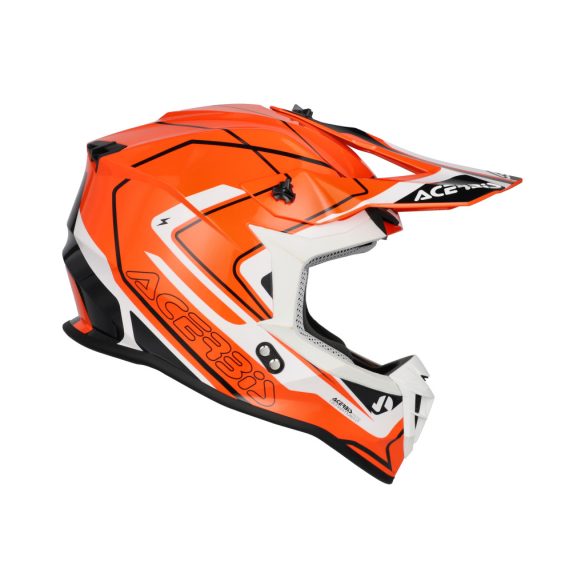 Acerbis cross sisak – Linear 22-06 – fehér/narancs