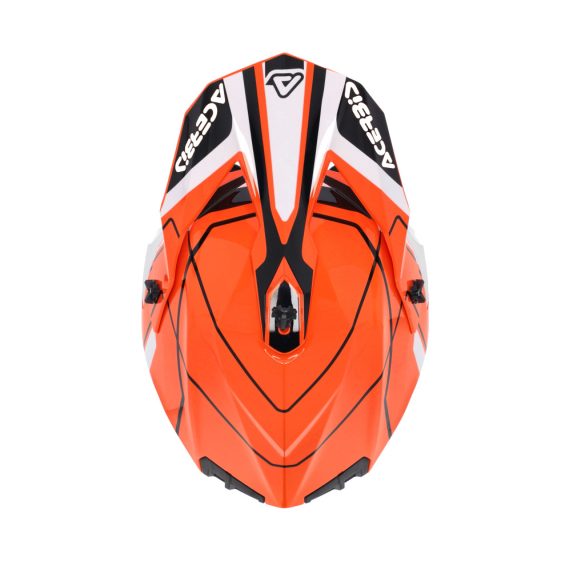 Acerbis cross sisak – Linear 22-06 – fehér/narancs