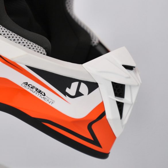 Acerbis cross sisak – Linear 22-06 – fehér/narancs