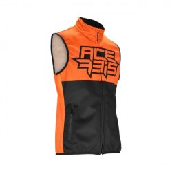 LINEAR SOFTSHELL VEST - BLACK/ORANGE