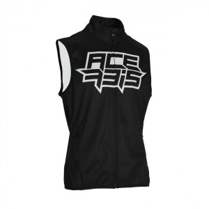 LINEAR SOFTSHELL VEST - BLACK/WHITE