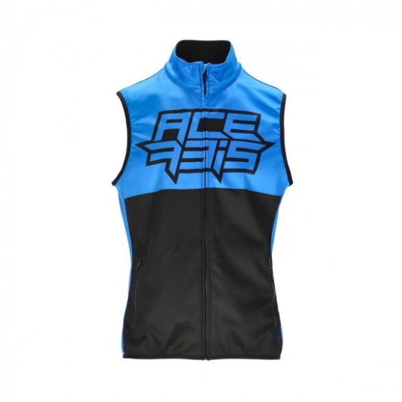 LINEAR SOFTSHELL VEST - BLACK/BLUE