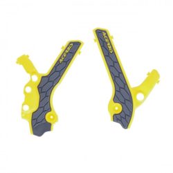 X-GRIP FRAME PROTECTORS SUZUKI DRZ400 00/25 - YELLOW/BLACK