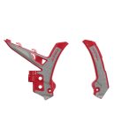 X-GRIP FRAME PROTECTORS GASGAS MC/EC 24/25 - RED/GREY