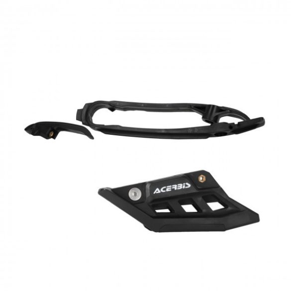 SET SLIDER -GUIDE ACERBIS KTM SX-SXF 23/25 + EXC 24/25 + HUSQ FC-TC 23/25 + FE-TE 24/25 + GASGAS 24/25 - BLACK