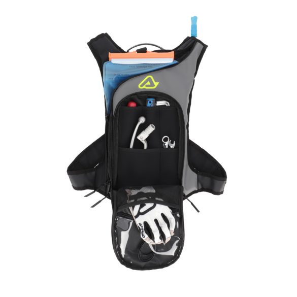 Acerbis hátitáska ivózsákkal – Sather Logo – szürke/sárga