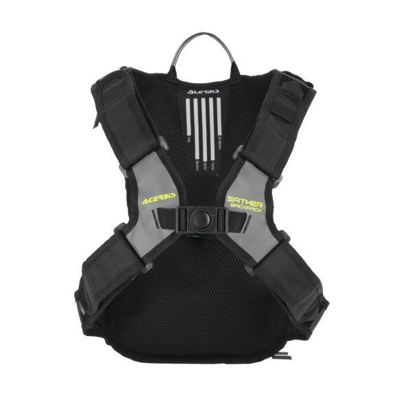 Acerbis hátitáska ivózsákkal – Sather Logo – szürke/sárga