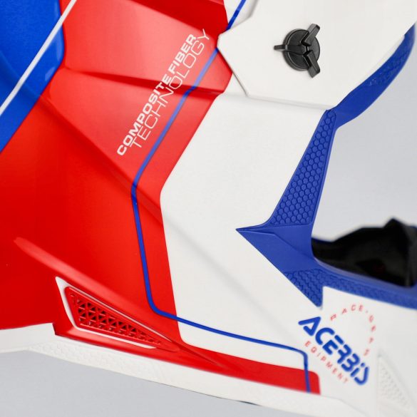 Acerbis cross sisak – T711 – fehér/kék/piros
