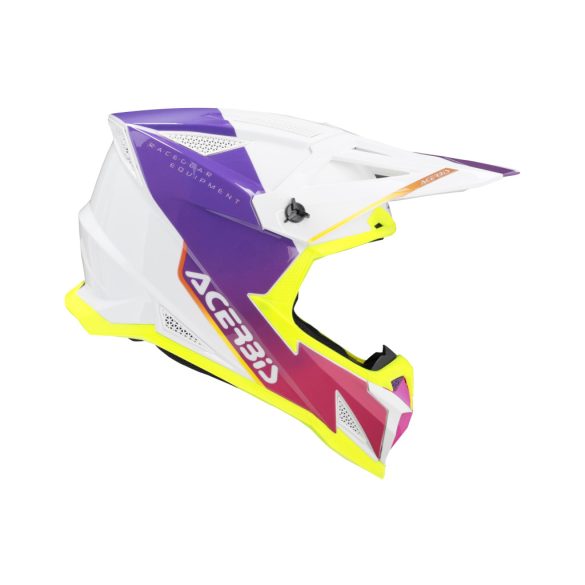 Acerbis cross sisak – T711 – fehér/lila