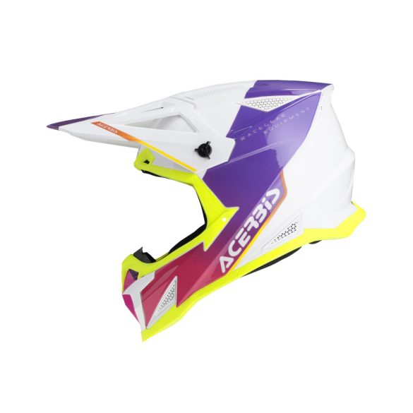 Acerbis cross sisak – T711 – fehér/lila