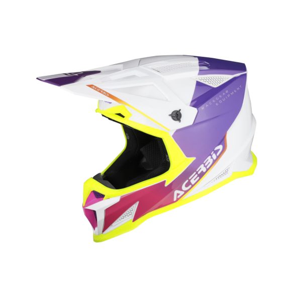 Acerbis cross sisak – T711 – fehér/lila