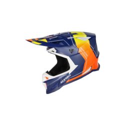 ACERBIS MX HELMET T711 FIBER 22-06 - BLUE/ORANGE
