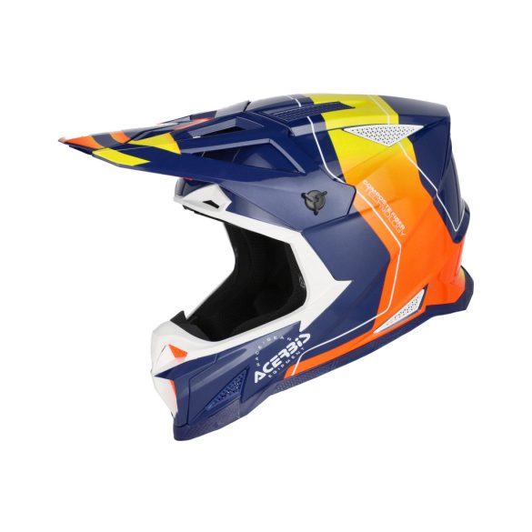 Acerbis cross sisak – T711 – kék/narancs