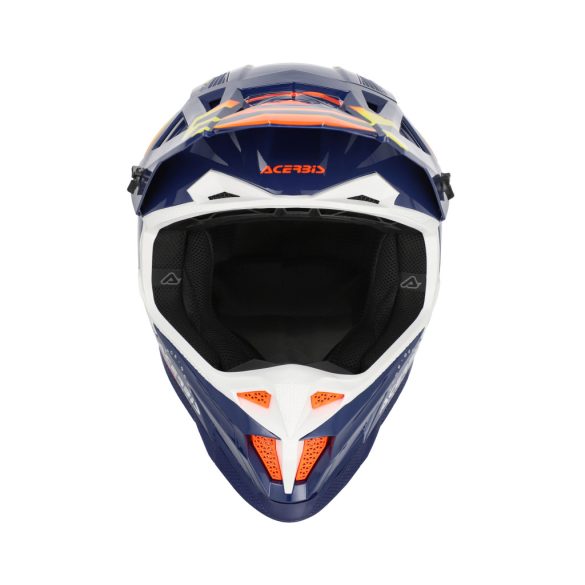 Acerbis cross sisak – T711 – kék/narancs