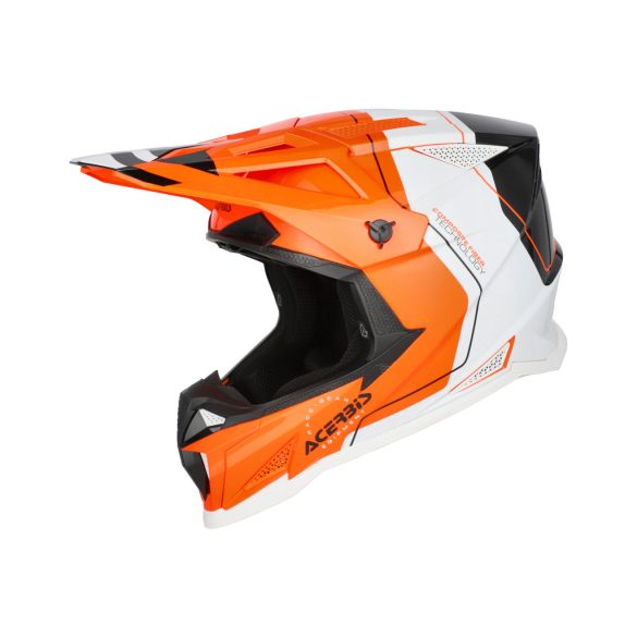 Acerbis cross sisak – T711 – fluo narancs/fekete/fehér