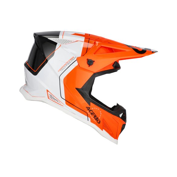 Acerbis cross sisak – T711 – fluo narancs/fekete/fehér