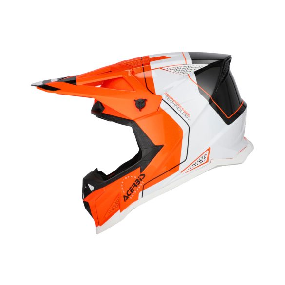 Acerbis cross sisak – T711 – fluo narancs/fekete/fehér