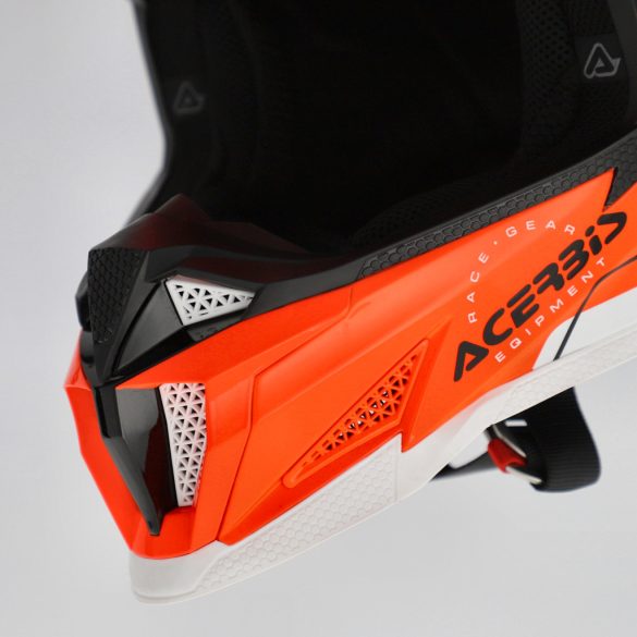 Acerbis cross sisak – T711 – fluo narancs/fekete/fehér
