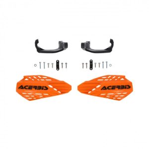 HANDGUARDS LINEAR VENTED ON HANDLEBARS - ORANGE/BLACK