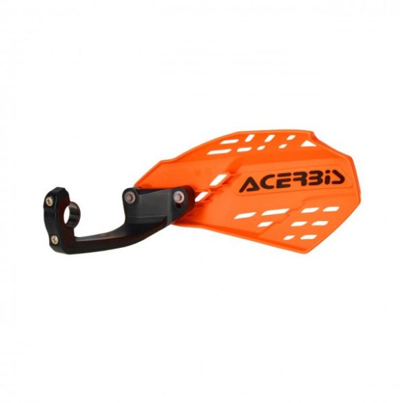 HANDGUARDS LINEAR VENTED ON HANDLEBARS - ORANGE/BLACK