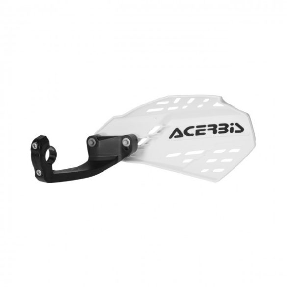 HANDGUARDS LINEAR VENTED ON HANDLEBARS - WHITE/BLACK