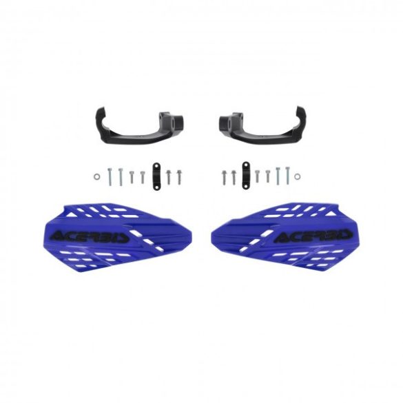 HANDGUARDS LINEAR VENTED ON HANDLEBARS - BLUE/BLACK