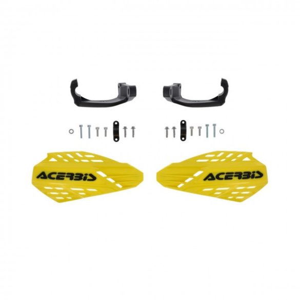 HANDGUARDS LINEAR VENTED ON HANDLEBARS - YELLOW/BLACK