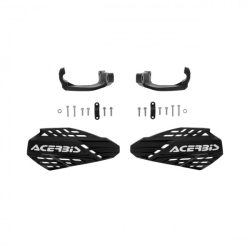 HANDGUARDS LINEAR VENTED ON HANDLEBARS - BLACK/WHITE