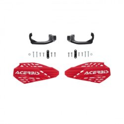 HANDGUARDS LINEAR VENTED ON HANDLEBARS - RED/WHITE