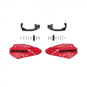 HANDGUARDS LINEAR VENTED ON HANDLEBARS - RED/BLACK