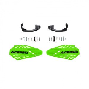 HANDGUARDS LINEAR VENTED ON HANDLEBARS - GREEN/BLACK