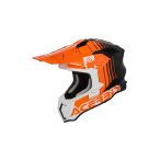 ACERBIS MX HELMET CARBON AIRSTRIKE - C - WHITE/ORANGE