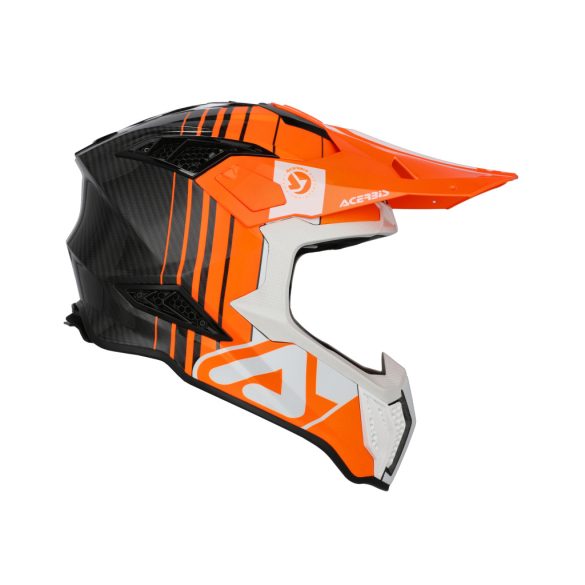 Acerbis cross sisak - Airstrike-C – fehér/narancs