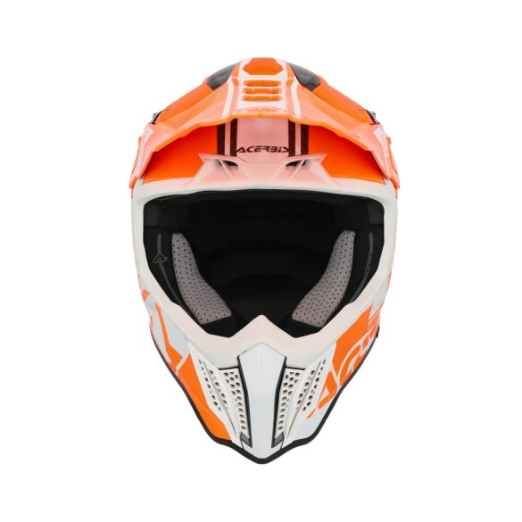 Acerbis cross sisak - Airstrike-C – fehér/narancs