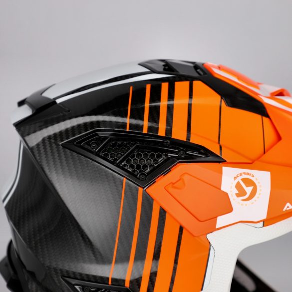 Acerbis cross sisak - Airstrike-C – fehér/narancs