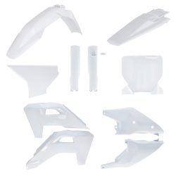   ACERBIS FULL PLASTIC KIT HUSQVARNA TC/FC 125/150/250/300/350/450 2025 - WHITE