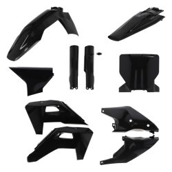   ACERBIS FULL PLASTIC KIT HUSQVARNA TC/FC 125/150/250/300/350/450 2025 - BLACK