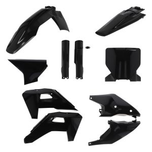 ACERBIS FULL PLASTIC KIT HUSQVARNA TC/FC 125/150/250/300/350/450 2025 - BLACK